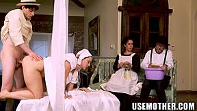 スレンダー熟女マミーJessieが巨乳タブーPOVフェラでチンポしゃぶりまくり！