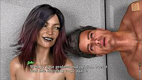 big ass and tits tempt in erotic leap of faith pose 20