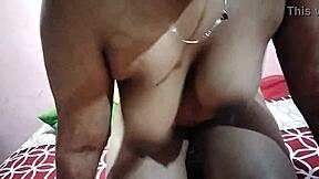 skinny indian girlfriend with huge saggy natural tits teases her friend in homemade amateur video