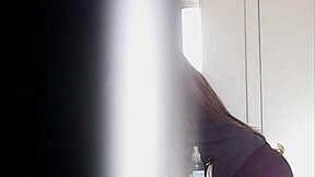 whoa, peep this big boobs blonde stripping down 😍🔥