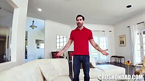 Hey curious virgin Odessa caught in first threesome with Will Pounder and Ken pounding her petite ass