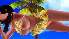 Big Ass Tits Beach Poses Erotic Skirt Panties Topless