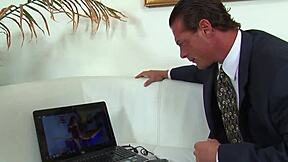 London Keys rams stiff monster cock deep into asian pink pussy doggystyle