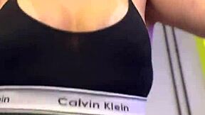 hey neighbors, check my wet pussy and perky nipples at the gym