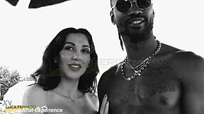 backstage wet welcome melysia takes first double penetration pee drink from two bbc huge cocks with anal creampie gape atm swallow