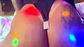 Cuck hubby watches young stud gap his lingerie wife's ass on huge cock!