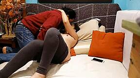 Stepsis sneaks into room fingers my pussy then fucks me full of cum what a surprise