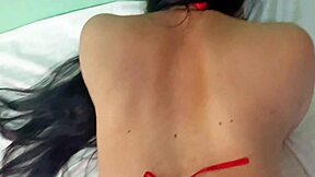 Horny bhabhi's big ass pounded doggystyle in wet lingerie