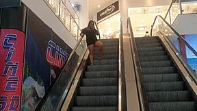 Latina teen hunts monster cock in shop playland then fucks in bathroom