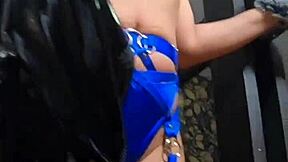 slut parades her very slutty revealing clothes up close