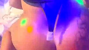 Cuck hubby watches young stud gap his lingerie wife's ass on huge cock!