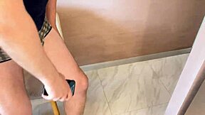 russian milf mother in law rides stepson cock doggystyle to skip chores