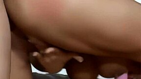 Busty Blonde's Bent-Over Anal Orgasm