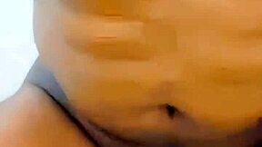 why does this shemale sissy piss all over her own body?