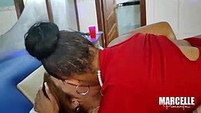 young latina niece's pierced nipples kissed at motel party