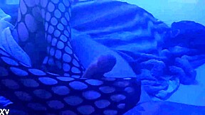 Nylons Hug Legs in Sexy Slow Footjob Tease