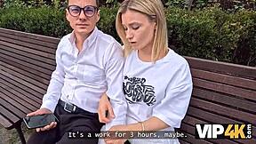 Vip4k Cute Blonde Cheats Boyfriend Fucks Stranger For Cash