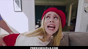 freeuse tiny blonde stepdaughter gets anytime pounding from stepdad with french teacher anya olsen anissa kate