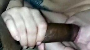 Wife Sucks Shaved Big Black Monster Cock POV