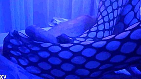 Nylons Hug Legs in Sexy Slow Footjob Tease