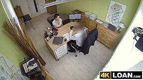 busty babe bent over office desk takes monster cock anal doggystyle deepthroat