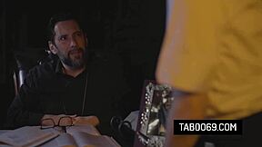 Pervert Priest Pounds Penelope Kay's Virgin Teen Ass Doggystyle Deepthroat Rough