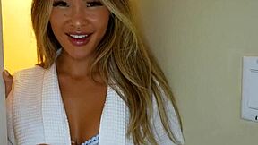 Asian Milf Wife Cucks Old Husband on Holiday Vacation