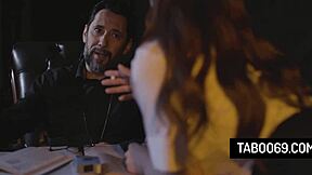 Pervert Priest Pounds Penelope Kay's Virgin Teen Ass Doggystyle Deepthroat Rough