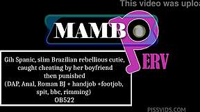 Gih Spanic Caught Cheating - Boyfriend Punishes Slim Brazilian with DAP Anal Pissing!