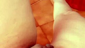 super relaxed brunette slowly grinds her swollen pregnant pussy in slow motion closeup