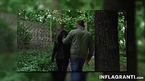 damn that slutty latina cutie takes it hard outdoors in heels