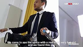 Old Stud Hammers Blonde Sicilia's Tight Pussy Hardcore Doggystyle to Cumshot