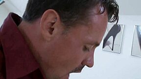 cindy dollar's shaved teen pussy tempts artist for ass-to-mouth fuck doll facial