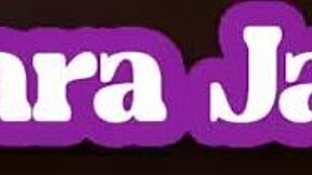 WOW, SHINY OILED-UP SARA JAY'S HUGE TITS AND BIG PUSSY LIPS GLISTEN IN WET SOLO MASTURBATION!