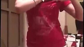 damn, this hot indian girl shakes it wild dancing private with her friends.