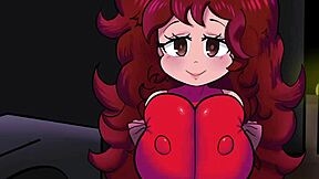 your best friend's girlfriend sneaks away for a secret titty fuck and cum blast