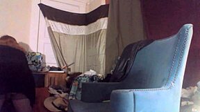 sexy redhead tranny ms head gulps down her huge 8-inch vibrating dildo whole