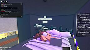 egyptian slut gets pounded hard in roblox condo game by arab cock!
