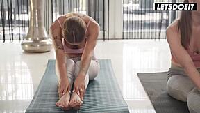 kiara lord angelica heart monika fox... oh god their yoga pussies taste divine!!