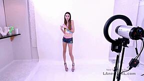 Dude, this brunette model got sofa-fucked hard during her casting interview!