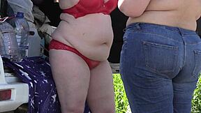 voyeur hidden cam spies chubby mature lesbians big asses lingerie public park