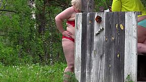 voyeur hidden cam spies chubby mature lesbians big asses lingerie public park