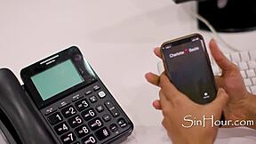 bachelorette sneaks pussy licks at office party ruining cfnm interracial fun