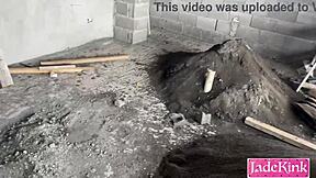 Bound Blonde Slave Chained Outdoor For Rough Doggystyle Creampie Punish