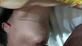 french amateur rocks black leather lingerie for deepthroat doggystyle pov