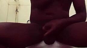 Naija dude jerks off listening to neighbor's loud moans!