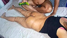 desi indian bhabhi gets full nude oiled massage with juicy tits and wet pussy moaning!