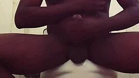 Naija dude jerks off listening to neighbor's loud moans!