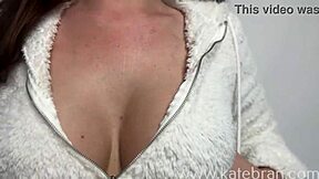 Milf mommy undresses big tits for jerk off instructions play