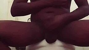 Naija dude jerks off listening to neighbor's loud moans!